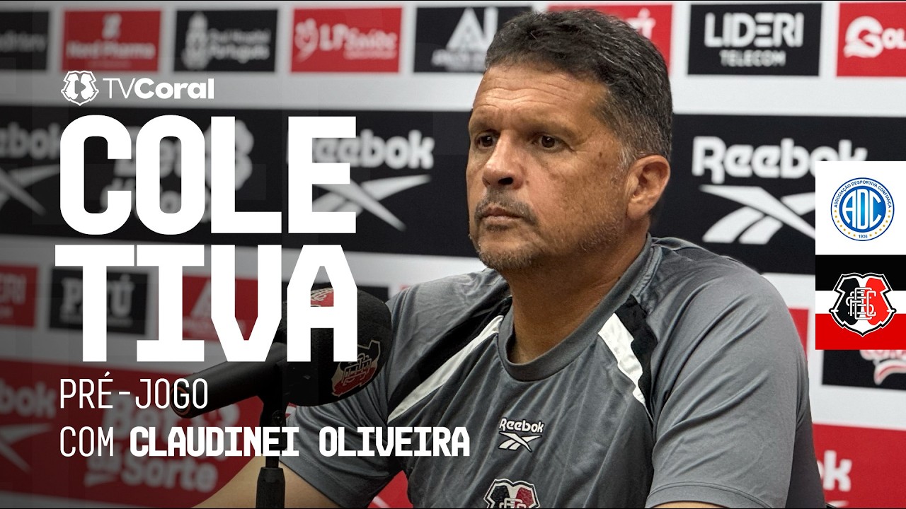 TV Coral - Coletiva pr&eacute;-jogo com Claudinei Oliveira - Confian&ccedil;a x Santa Cruz - S&eacute;rie C 2026