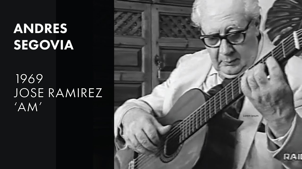 Andres Segovia plays his 1969 Jose Ramirez