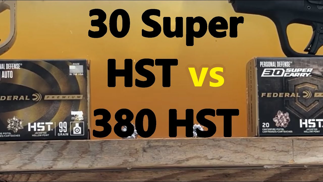 30 Thursday ep. 8: 99 grain 380 HST vs 100 grain 30 Super Carry HST short barrel ballistic test