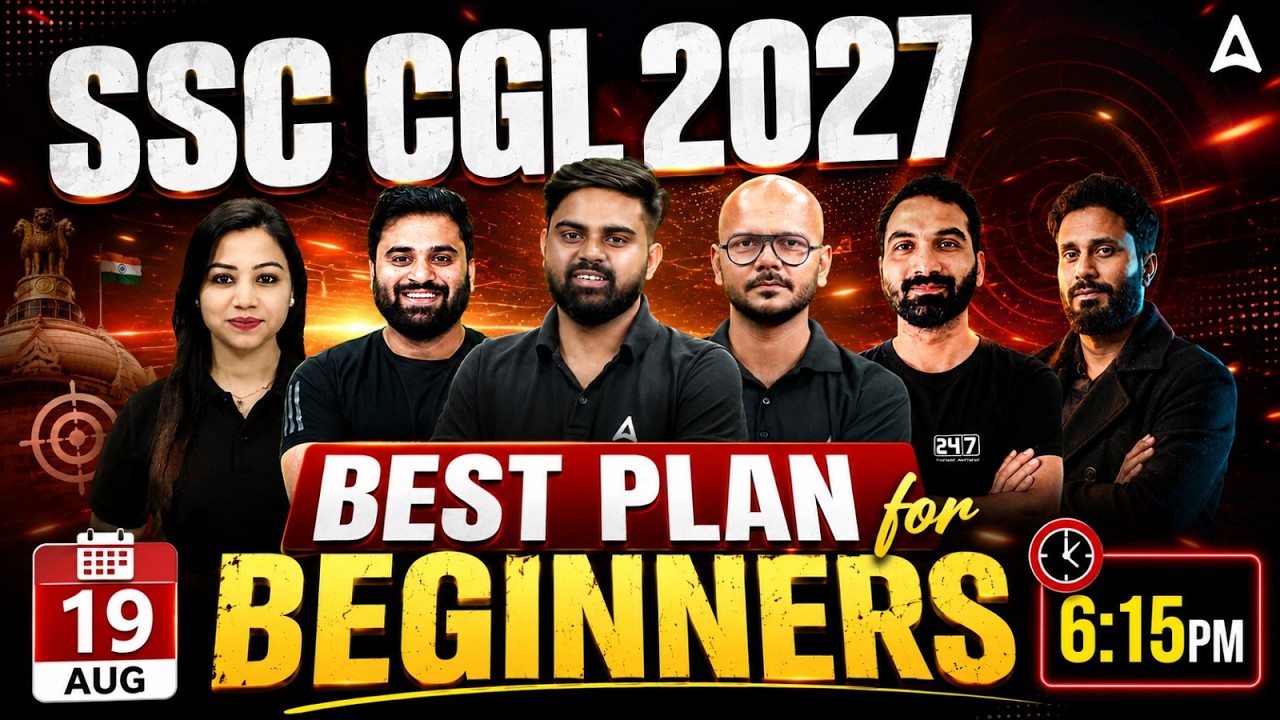 SSC CGL 2027 | Best Plan for Beginners 🔥| SSC CGL Study Plan & Exam Strategy | SSC Adda247