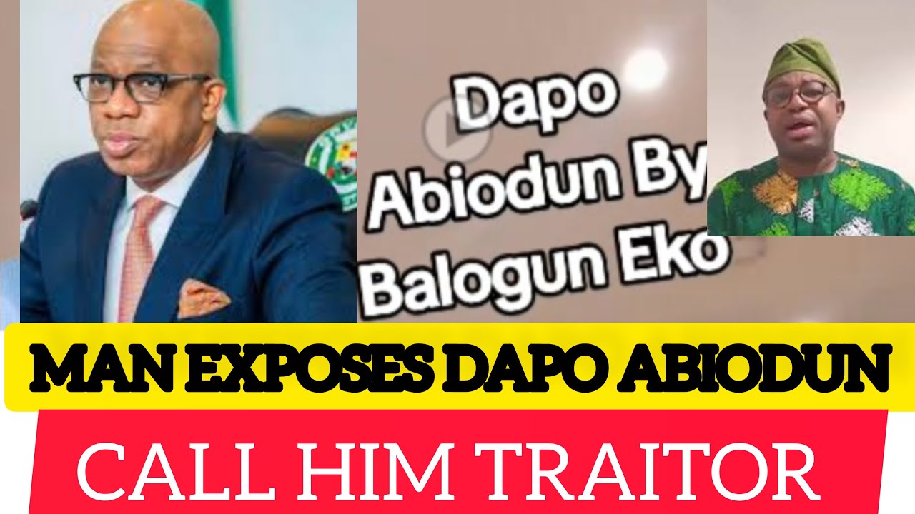 FINALLY,  DAPO ABIODUN EXPOSED