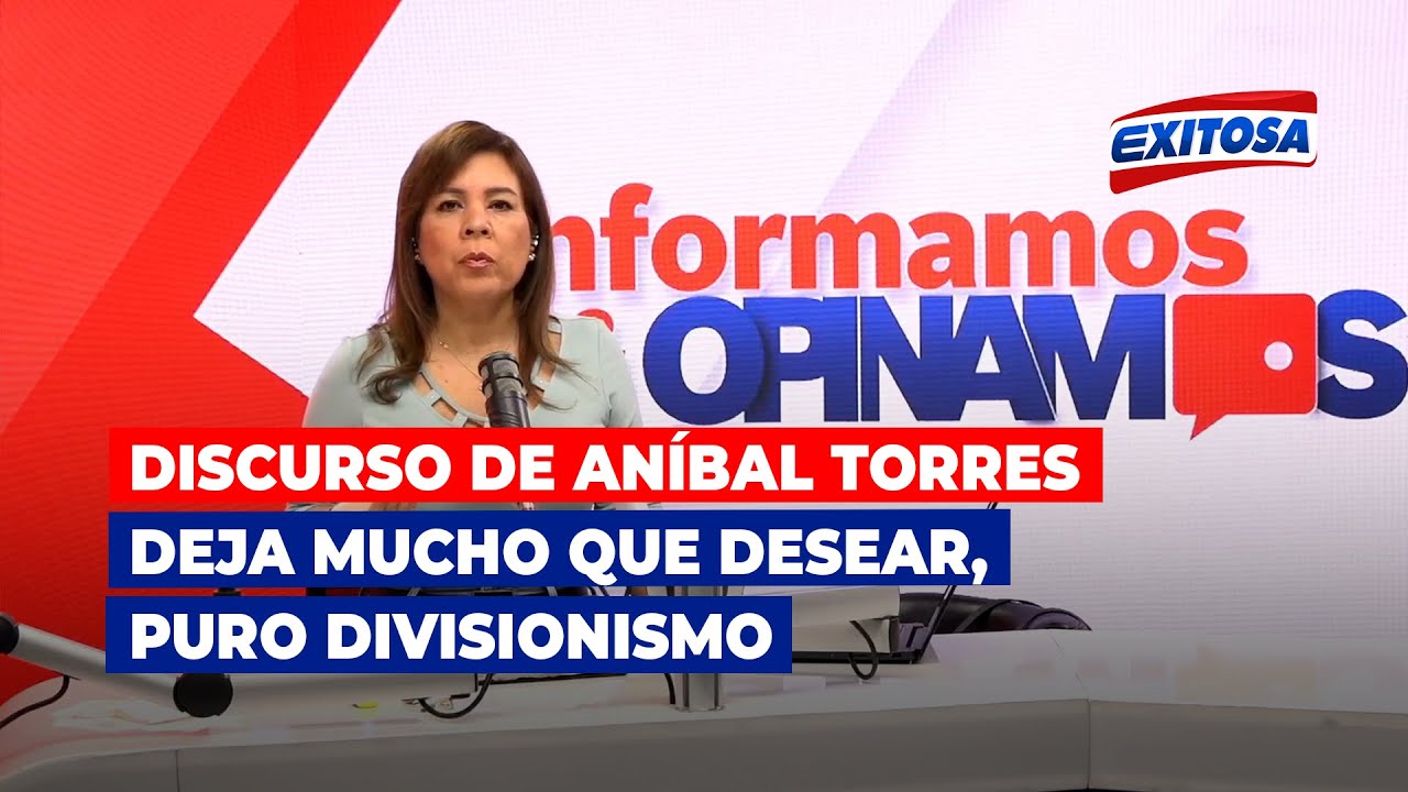 🔴🔵Karina Novoa: Discurso de An&iacute;bal Torres deja mucho que desear, puro divisionismo