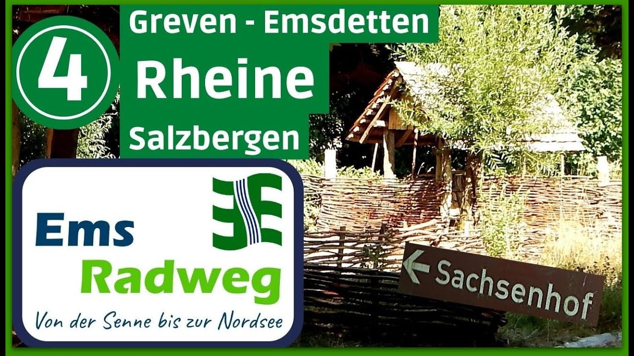 Ems-Radweg bis zur Nordsee 4▶ Greven-Emsdetten - Rheine - Salzbergen [ Radtour Radreise Doku ]