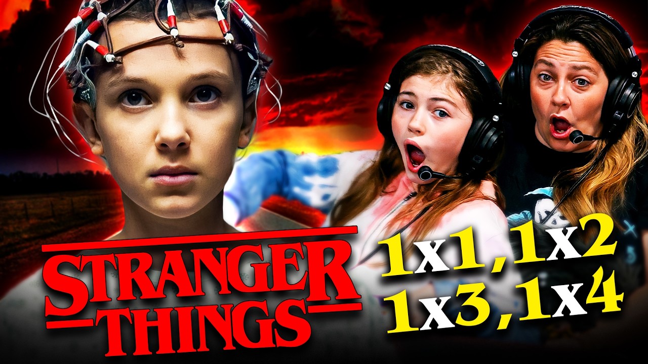 STRANGER THINGS Season 1 Episodes 1, 2, 3 & 4 REACTION! Millie Bobby Brown | David Harbour | Netflix