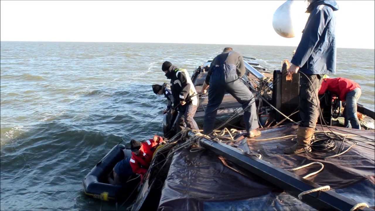 De mast gebroken! Strontrace 2013 (historical sailing ships race)