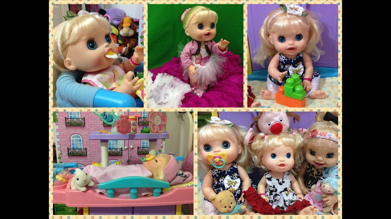 CUIDANDO DA MINHA BABY ALIVE COMER E BRINCAR KATIE - Julia Silva