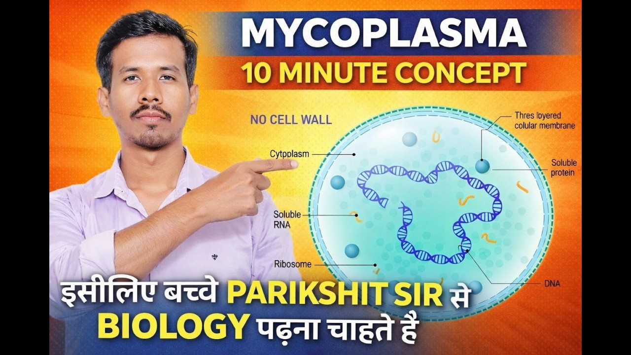 सहायक शिक्षक विज्ञान प्रयोगशाला//MYCOPLASMA 10 MINUTE CONCEPT BY PARIKSHIT SIR @sadhyapsc