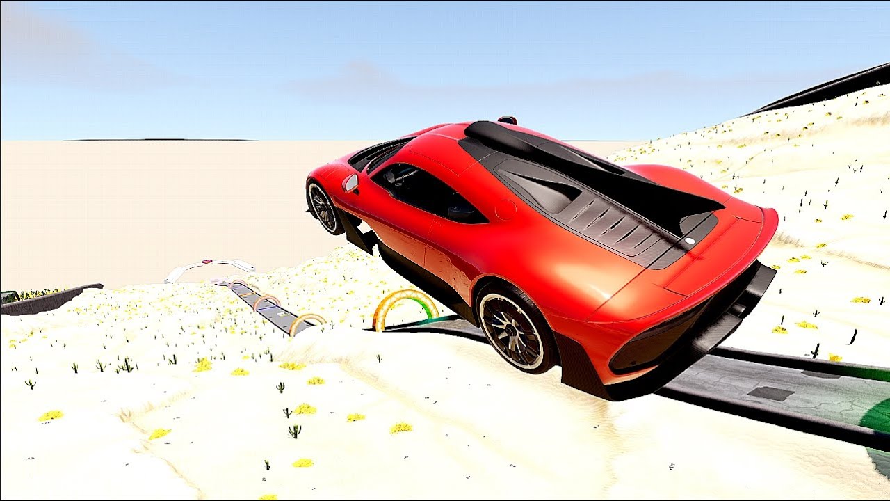 Cars vs High Mega Ramp Physics Test #5 – Realistic Speed Car Crash – BeamNG Drive