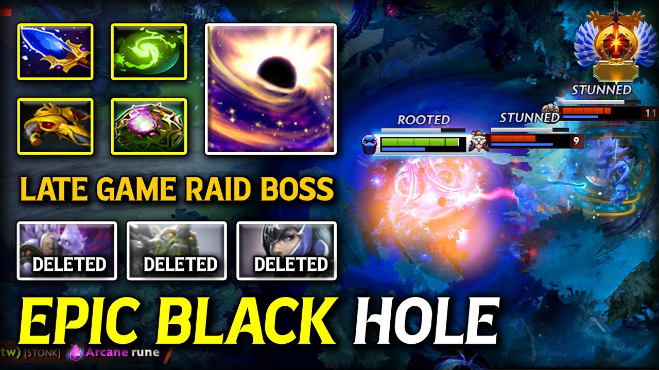 EPIC LATE GAME BLACK HOLE OFFLANE Enigma With OC + Refresher Orb Build | 100% Show no Mercy DotA 2