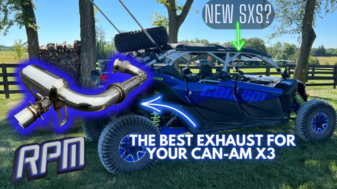 Can Am X3 Gets New FULL 3in Monster Core Exhaust From @RPMPowersports