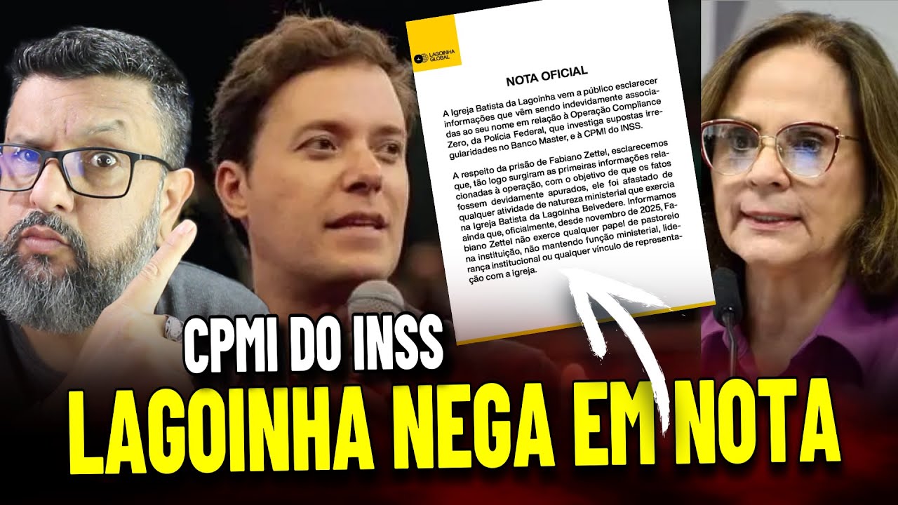 🚨LAGOINHA NEGA ENVOLVIMENTO EM INVESTIGAÇÃO DA PF E DA CPMI DO INSS