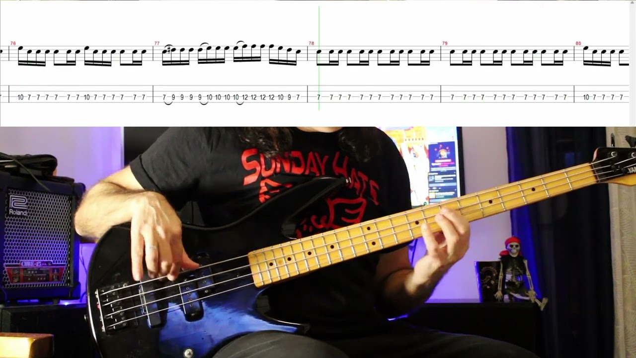 Iron Maiden - Powerslave - Bass Cover with Tab