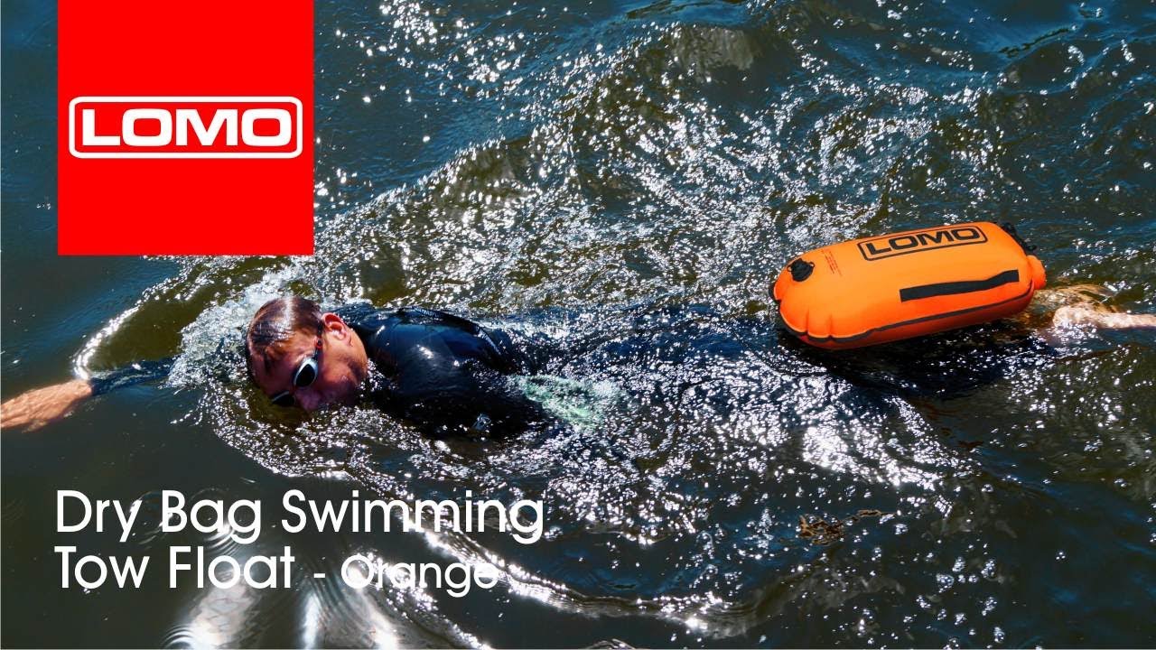 Lomo Dry Bag Swimming Tow Float - Orange