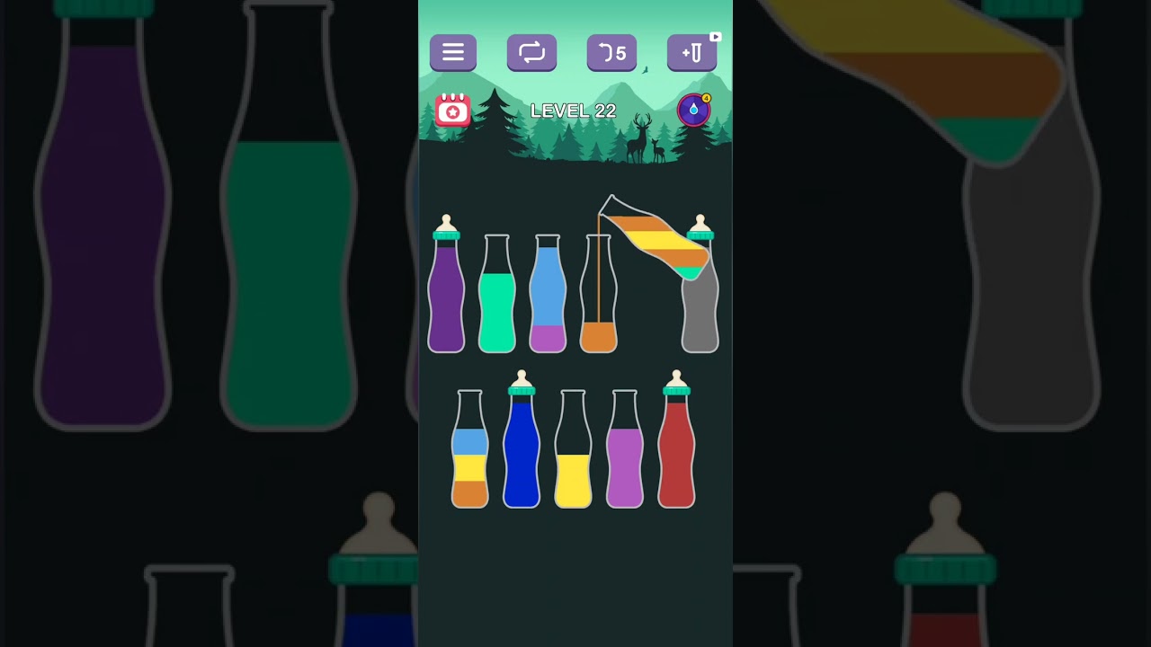 Relaxing Water Sort Puzzle Game #asmr #satisfying #puzzle #games #videogames
