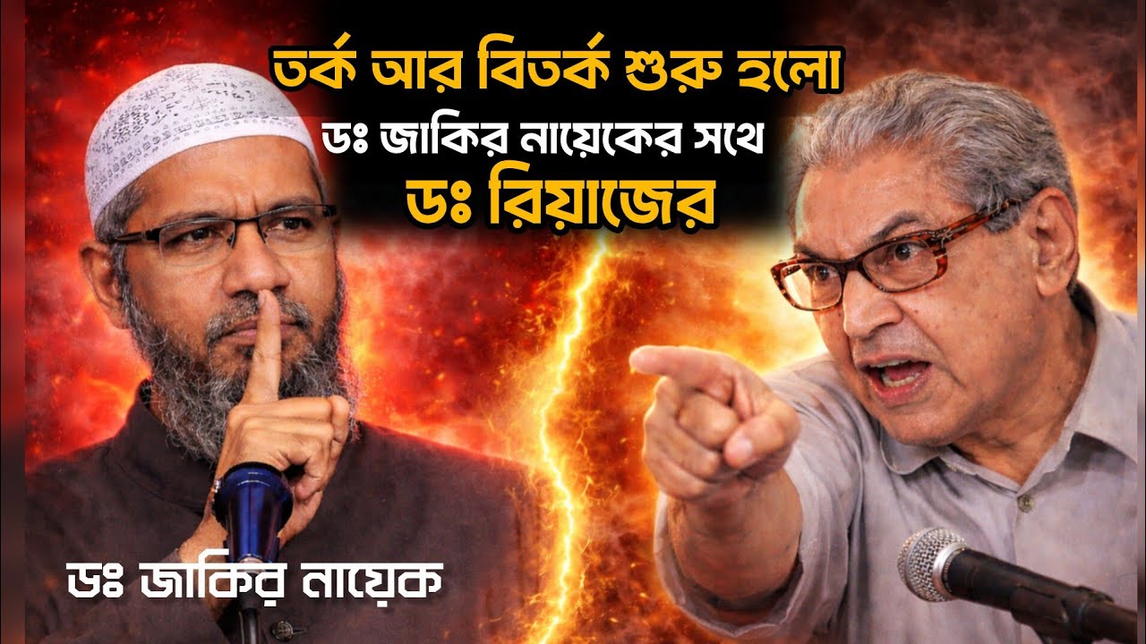 ডঃ রিয়াজ ডঃ জাকির নায়েককে কিভাবে রেগে রেগে কথা বলছে। এটা শুনলে আপনিও বুঝতে পারবেন। Dr Zakir Naik..