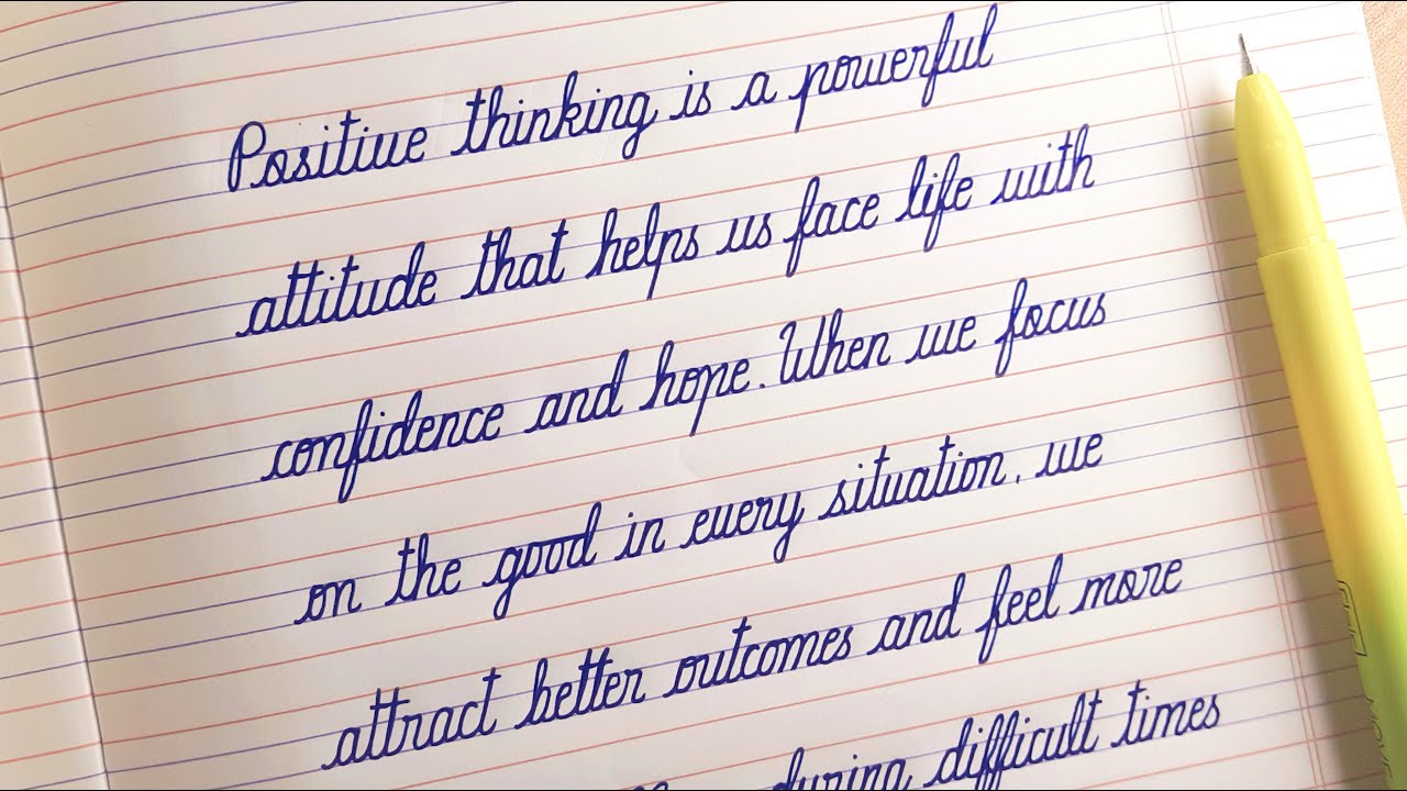 cursive writing | Beautiful writing | Neat Handwriting practice