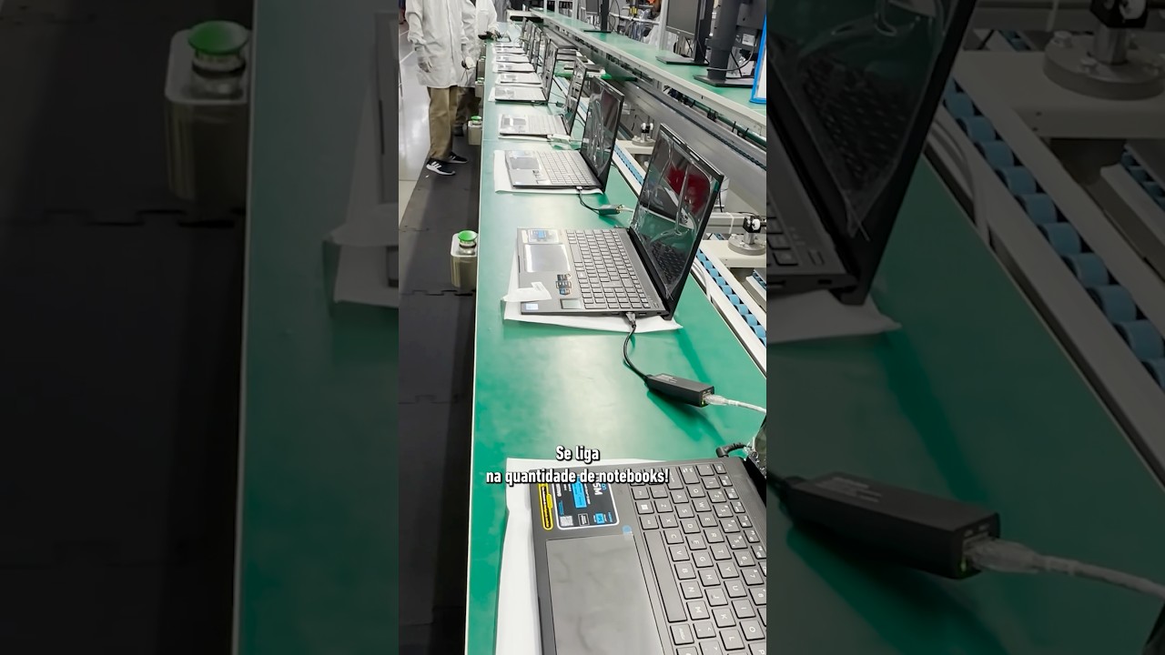Como &eacute; uma F&Aacute;BRICA de NOTEBOOKS? 😱💻#positivo#vaio #qnc #qualnotebook#notebook #fabrica