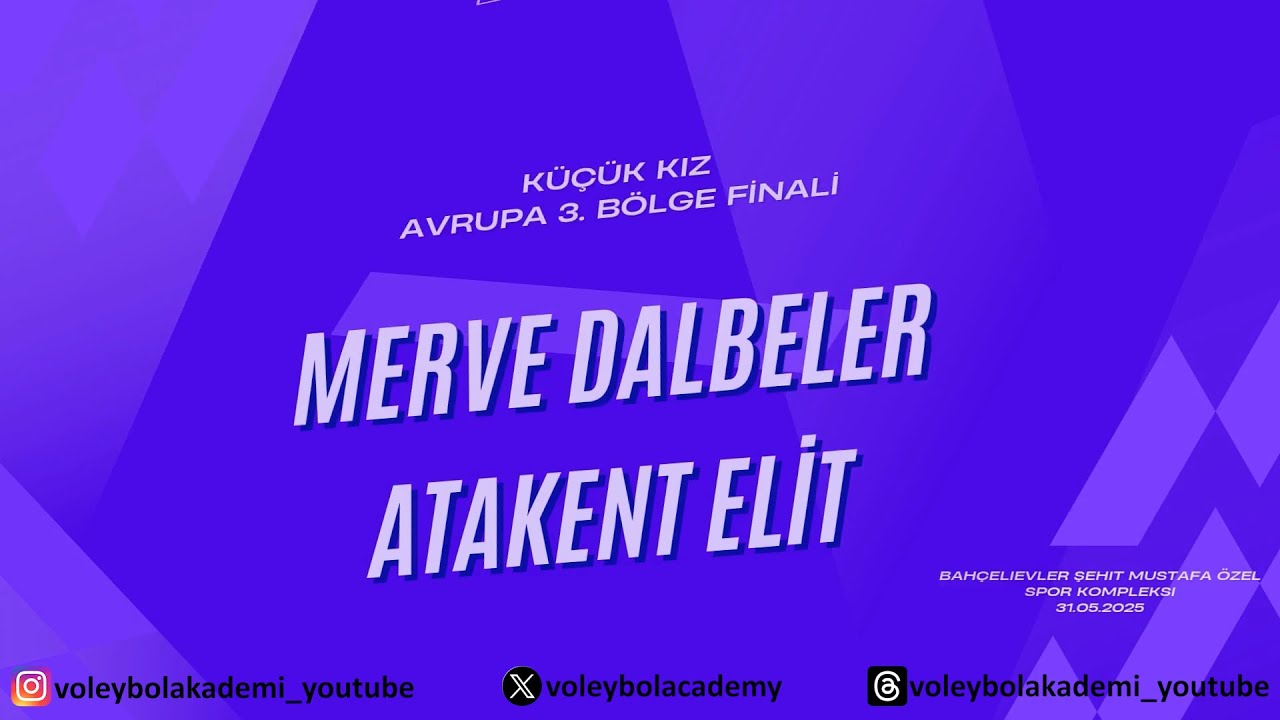 Merve Dalbeler - Atakent Elit / Küçük Kızlar 3. Bölge Finali- 3.Set - Maç Sonu Röportajlar