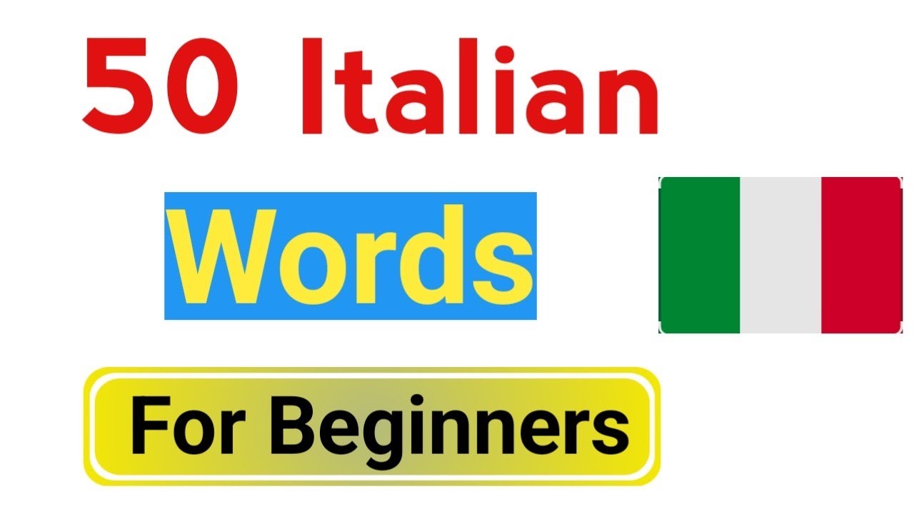 50 Italian Words For Beginners | Learn Italian A2 | A2 course | Italian In Urdu 