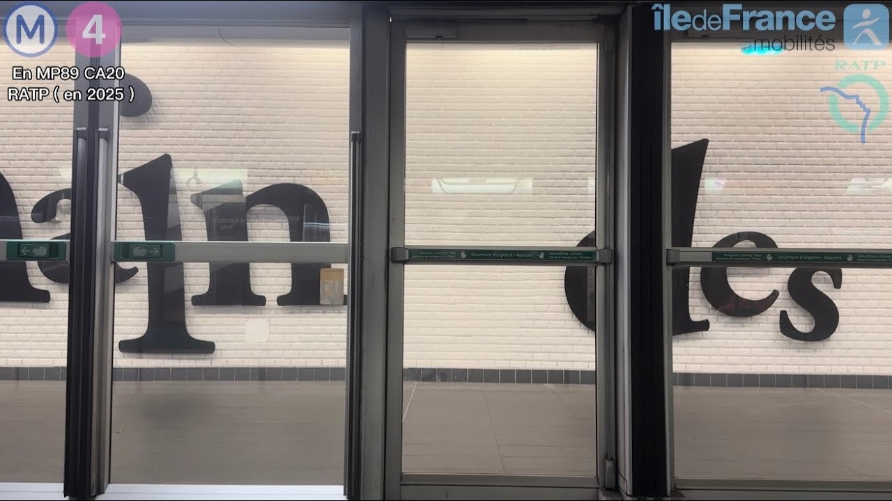 M4 - Voyage Complet MP89 CA20 RATP Bagneux - Lucie Aubrac → Porte de Clignancourt ( Vue Fenêtre )