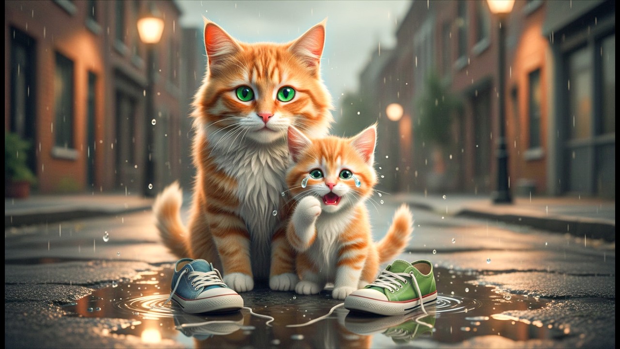 Mama Cat’s Rainy Day Promise 🐾 | A Heartwarming Miniature Cat Story