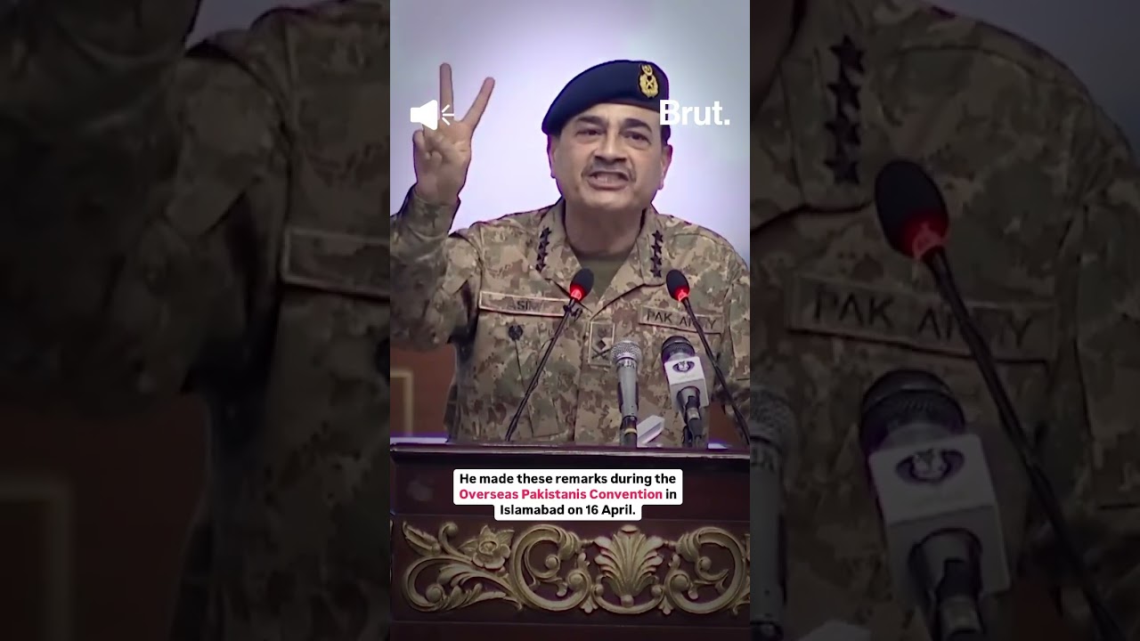 Pakistan Army Chief General Asim Munir invoked the Partition-era theory at a diaspora event.