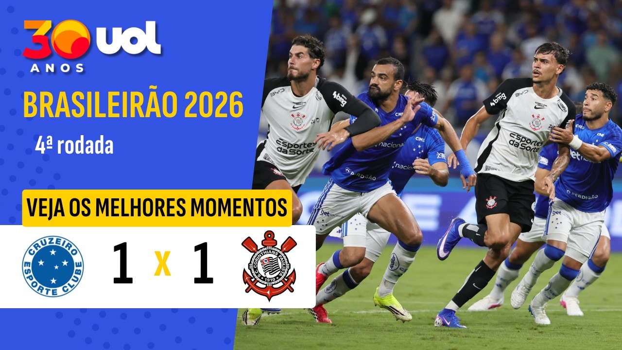 CRUZEIRO 1 X 1 CORINTHIANS: VEJA MELHORES MOMENTOS DO JOGO PELO BRASILEIR&Atilde;O