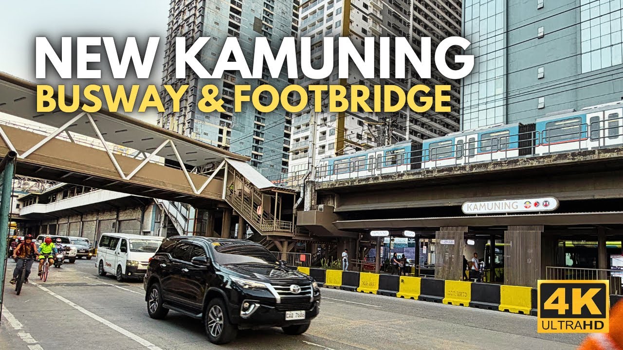New Kamuning Bus Station & Footbridge Tour | Modern & Commuter-Friendly! | 4K | EDSA, Quezon City
