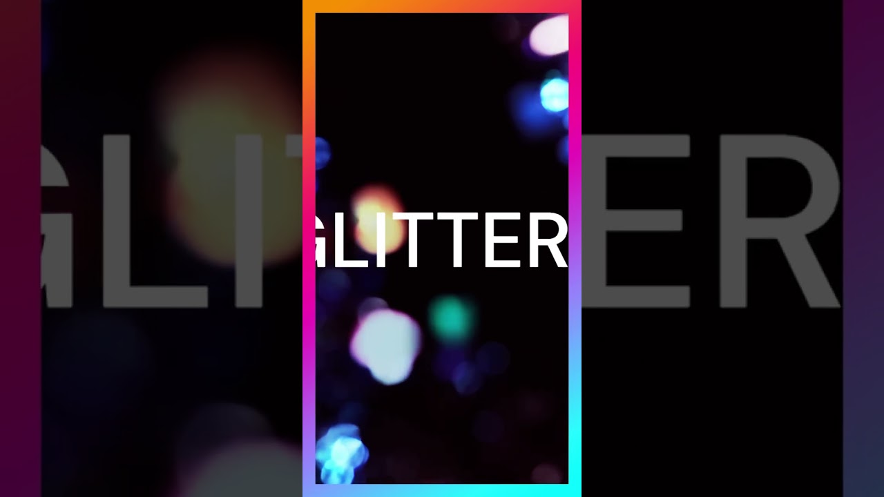 I love glitter