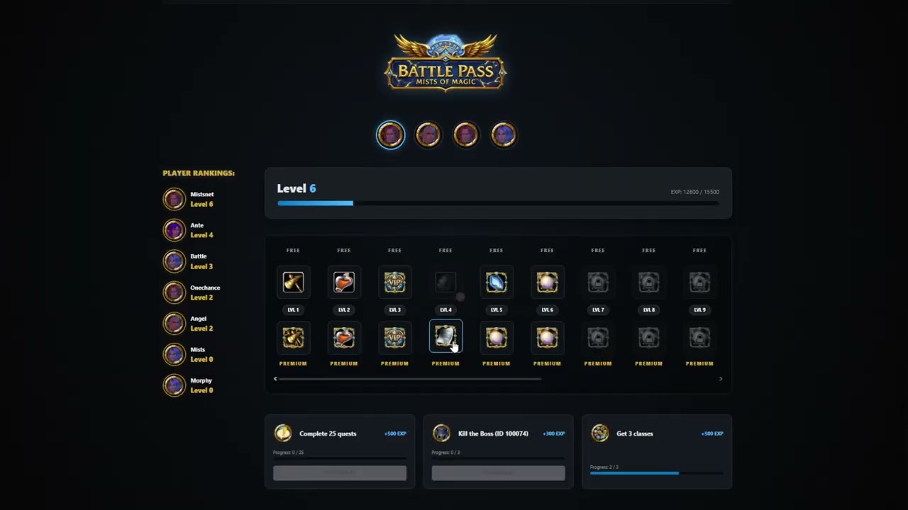 Mists of Magic Circle - BattlePass