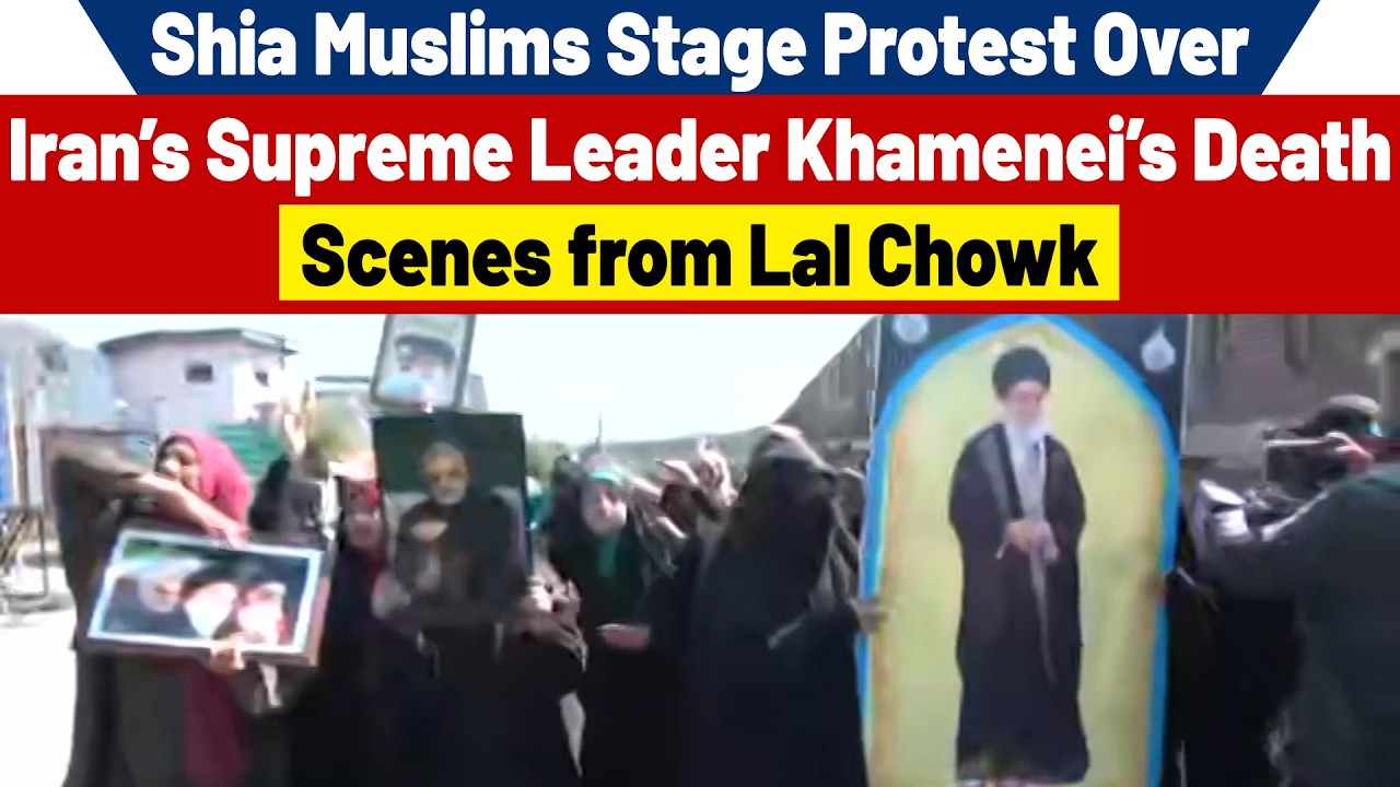 Srinagar (J&K): Shia Muslims Stage Protest Over Iran’s Supreme Leader Khamenei’s D.ea.th
