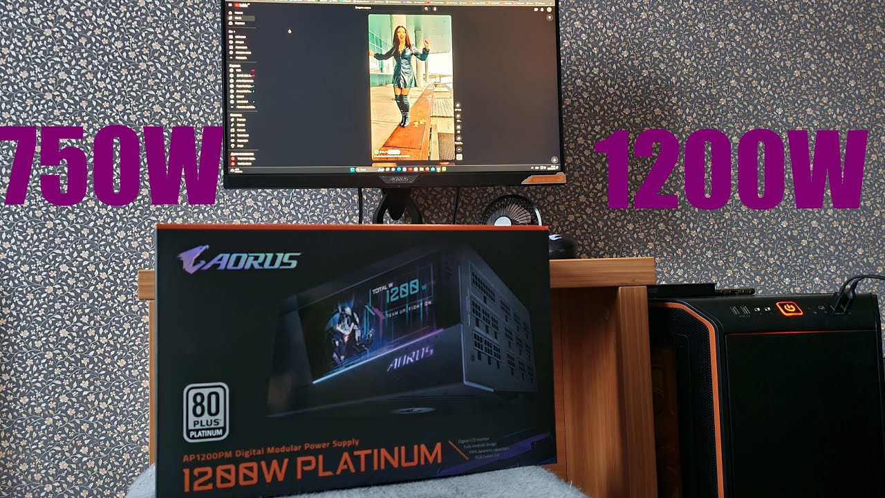 Замена блок питания в компьютер с 750W на 1200W AORUS