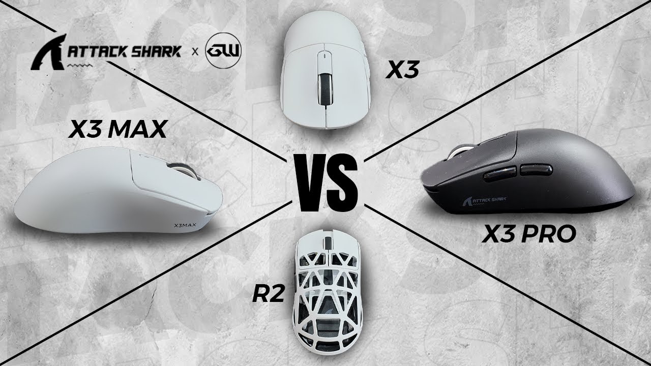 Attack Shark X3 vs X3 Pro vs X3 Max vs R2 Comparison [Eng Subbed] (Tagalog)