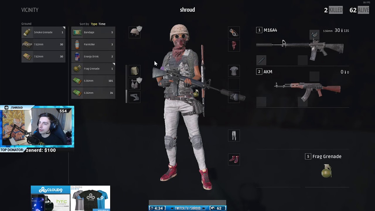Shroud Playing Randoms In Squad Game - Playerunknown's Battlegrounds Ep4