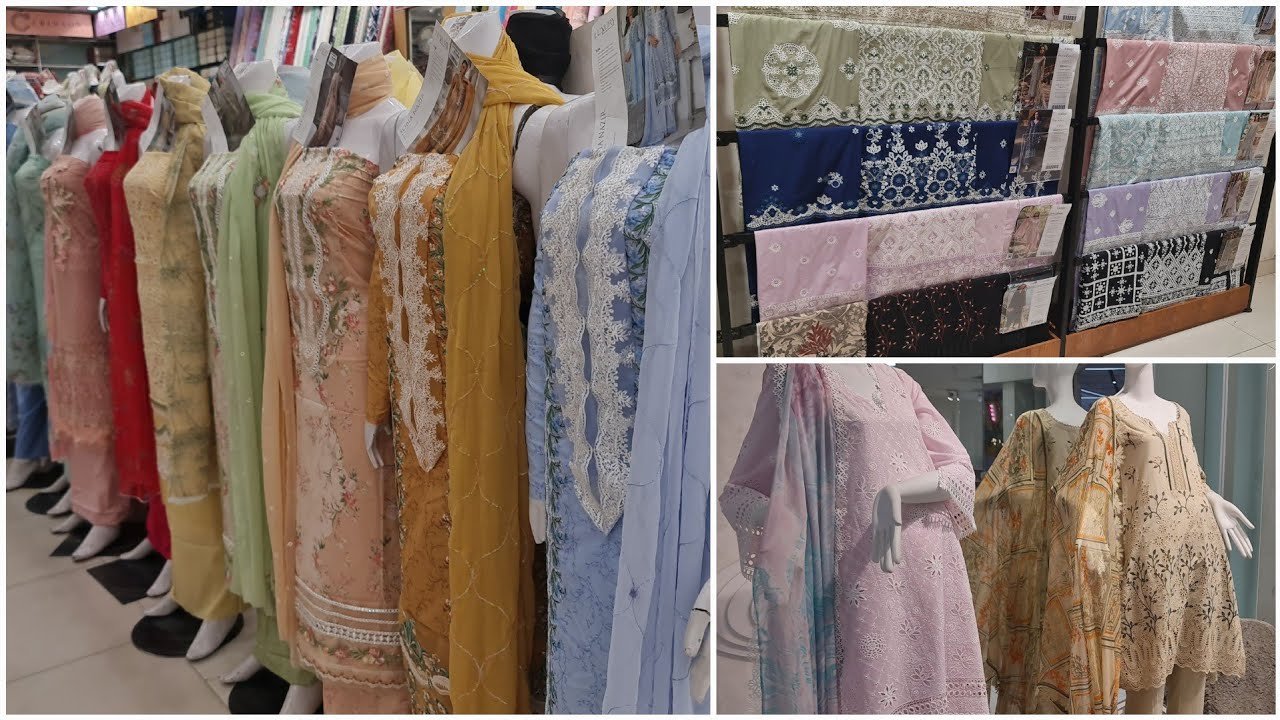 Sobia Nazir Luxury Lawn | Image Lawnkari | Sanasafinaz Eid Luxury Lawn | Kahf Embroided Lawn 2024-25