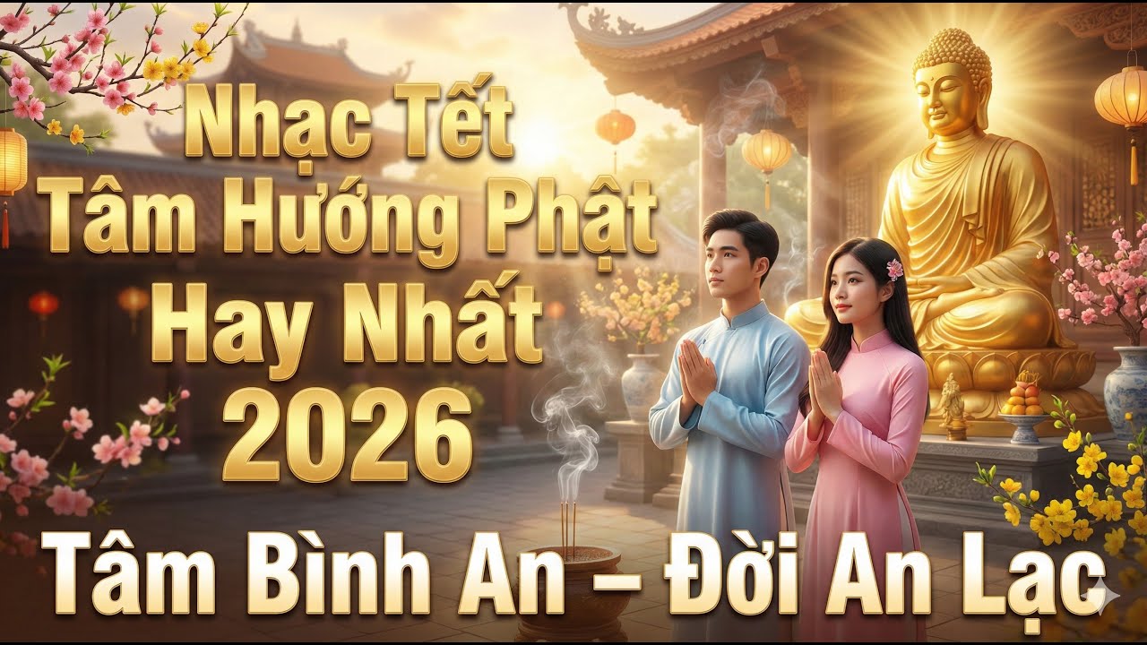 Nhạc Tết Phật Giáo 2026 Hay Nhất: Tâm Bình An - Đời An Lạc | Nhạc Xuân Phật Giáo Thanh Tịnh