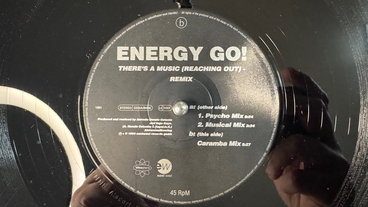 Energy Go! – There's A Music (Reaching Out) (Musical Mix) - Ultraphonic – 1251 (1994)