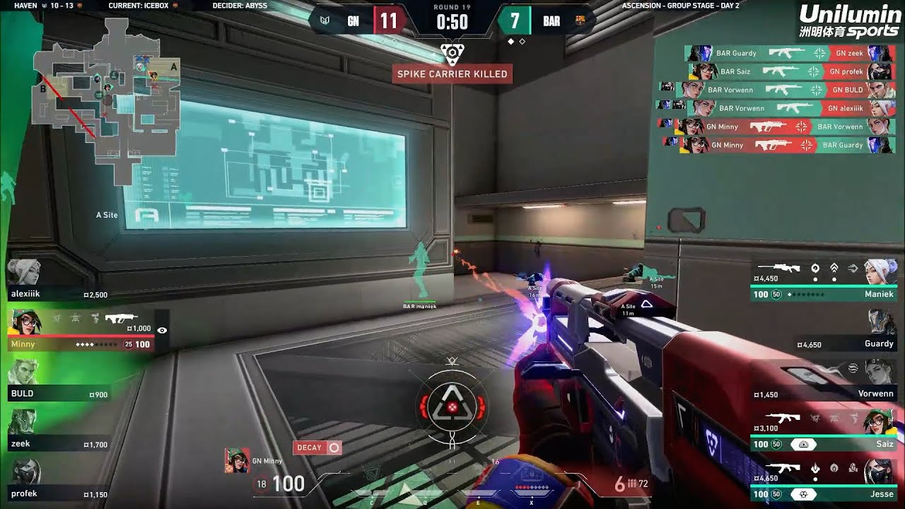 GN Minny Insane Bulldog 1v5 Clutch vs Bar&ccedil;a eSports | VCT Ascension EMEA 2024