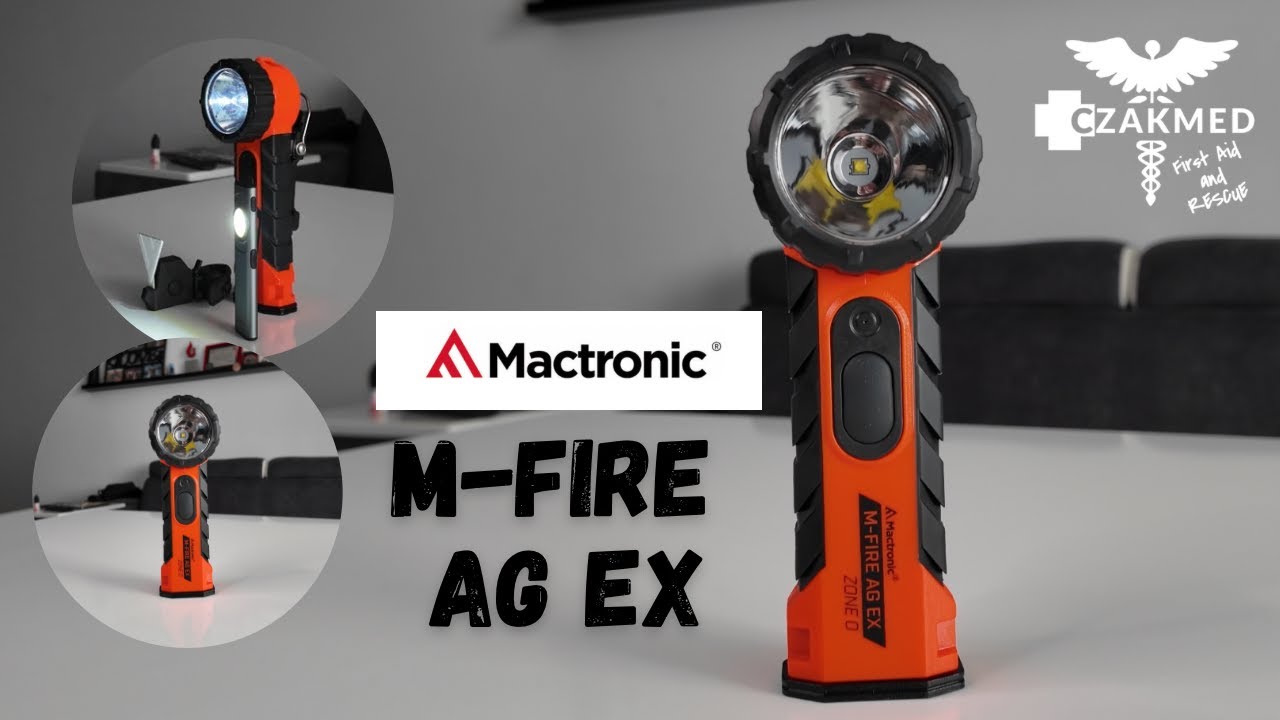Latarka Mactronic M-FIRE AG EX UNBOXING + Mactronic Mini Flagger + lampka rowerowa.
