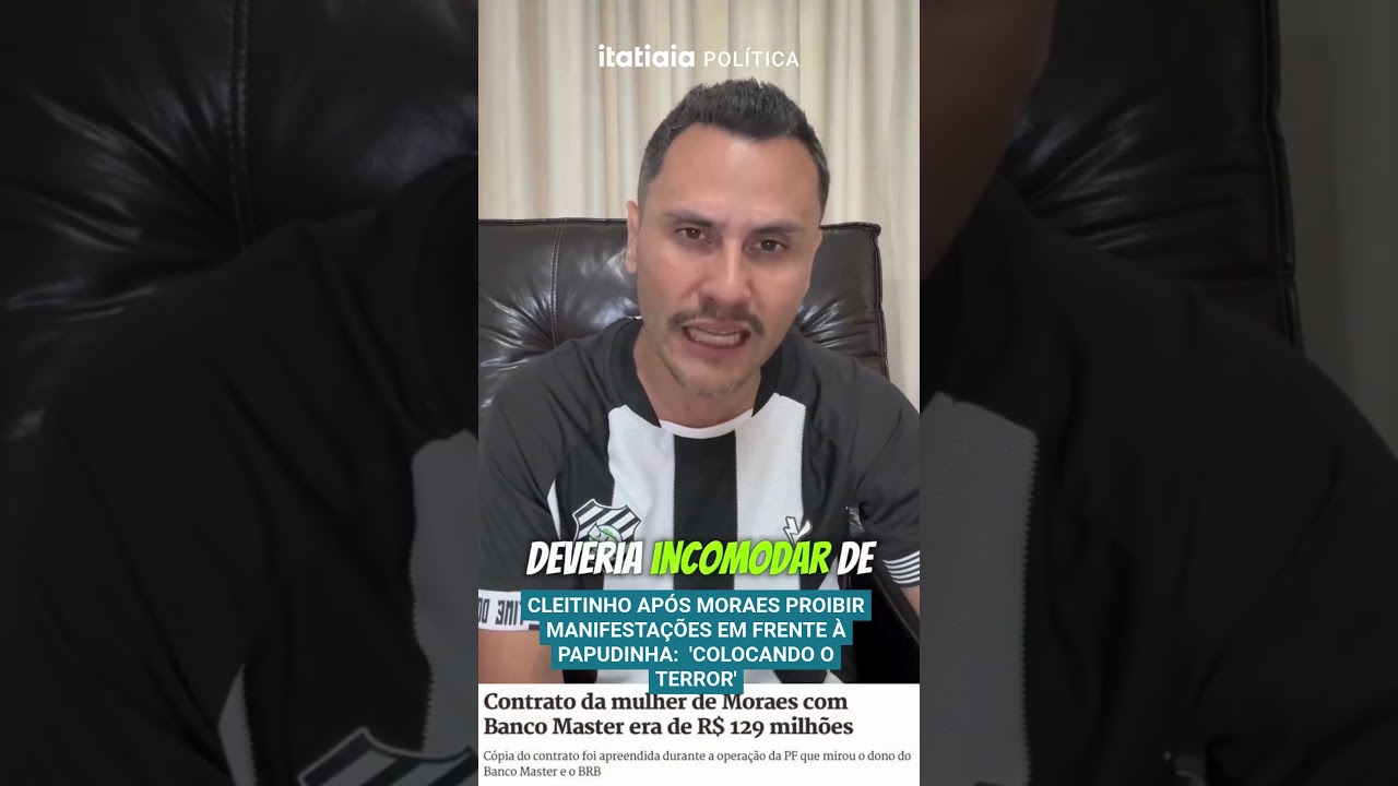 CLEITINHO APÓS MORAES PROIBIR MANIFESTAÇÕES EM FRENTE À PAPUDINHA:  'COLOCANDO O TERROR'