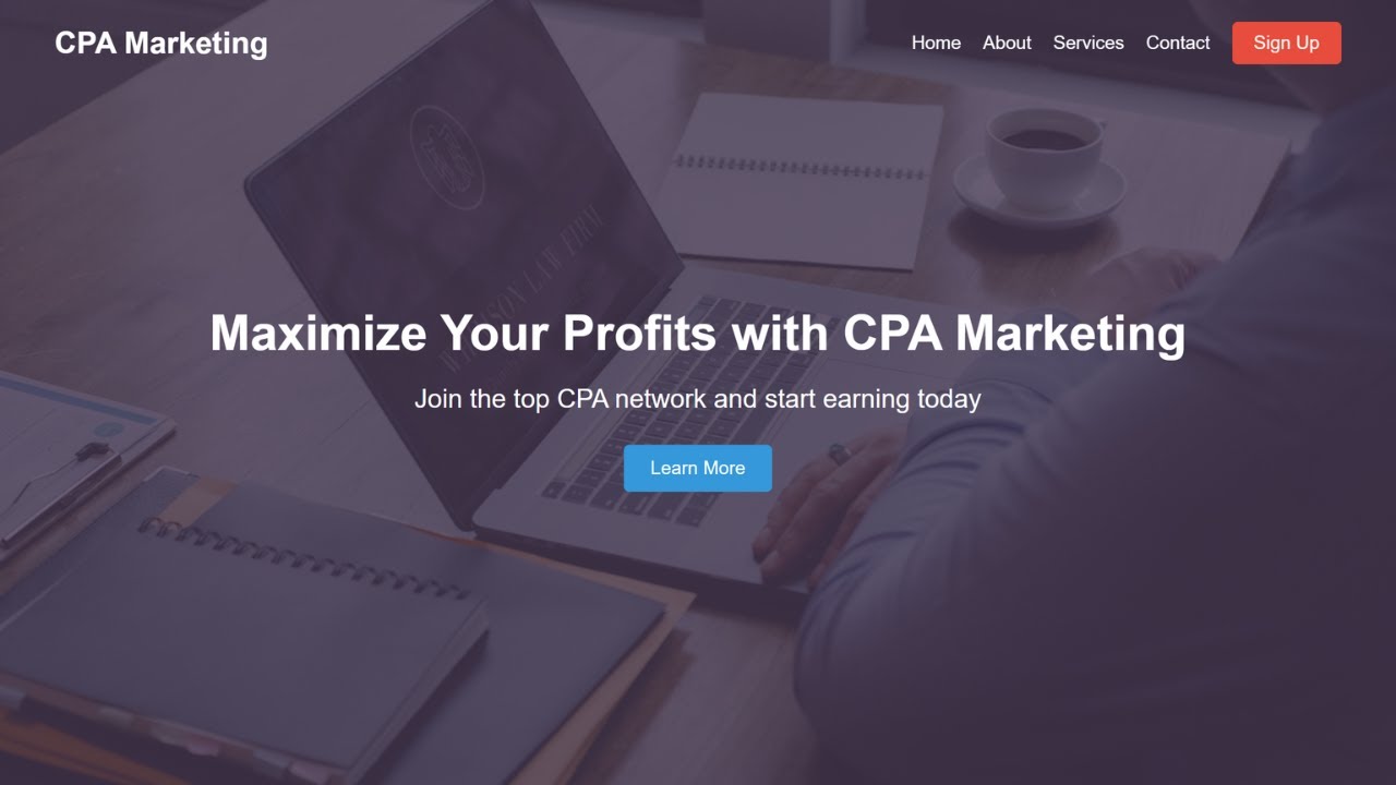Create a Landing Page In HTML and CSS | Website Design Tutorial