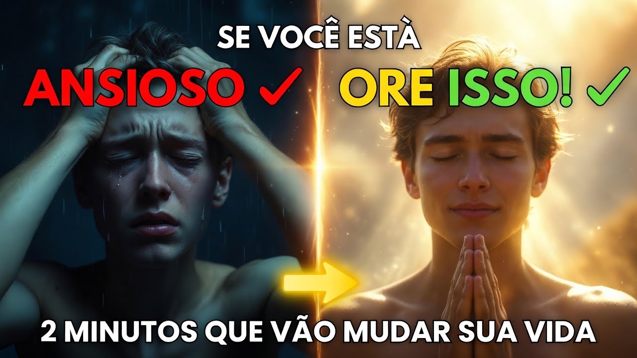 "Oração Que QUEBRA Ansiedade e Depressão em 2 Minutos 😭🙏 (Ore AGORA!)"