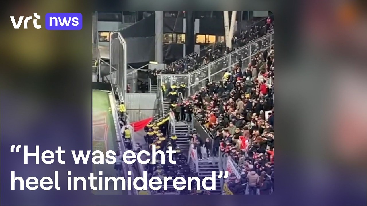 Rellen tussen Genkse voetbalfans en politie in Utrecht