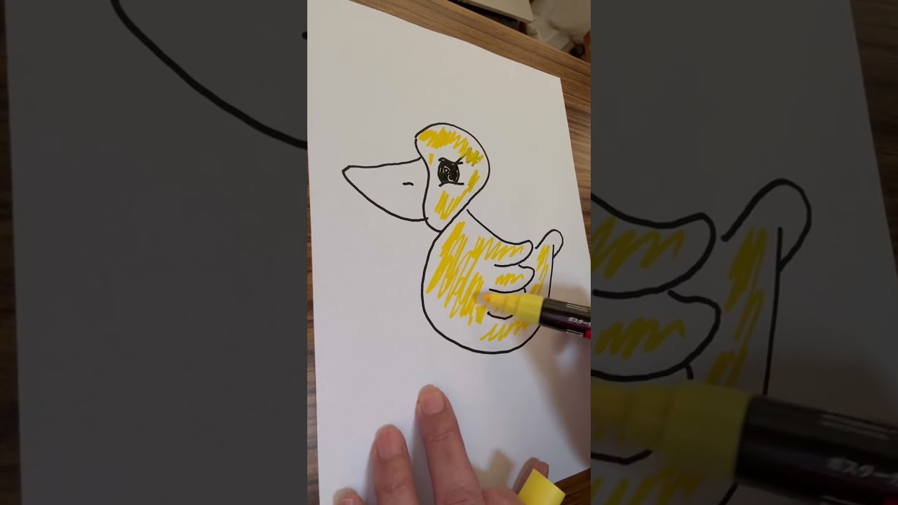 Cute Duck Drawing ASMR | POSCA Sounds (No Talking)