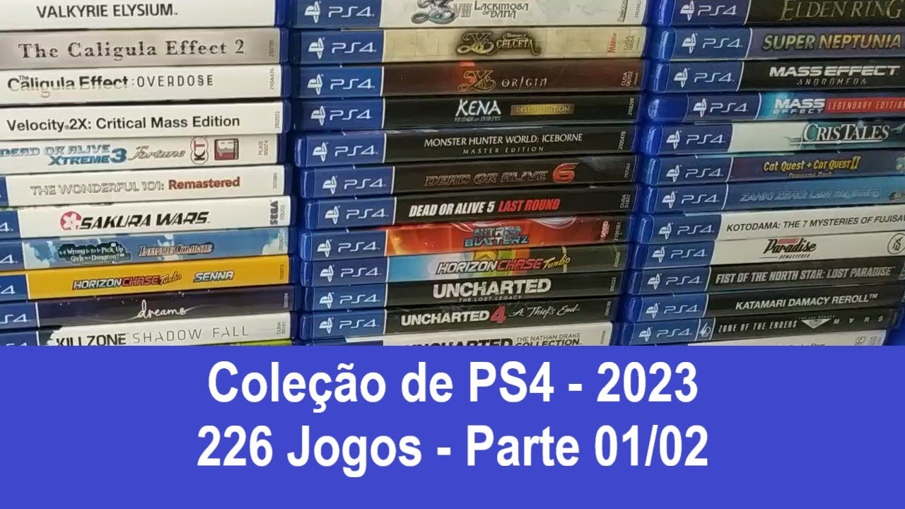 Coleção de Playstation 4 - PS4 - 226 jogos Mídia Física - Parte 01/02