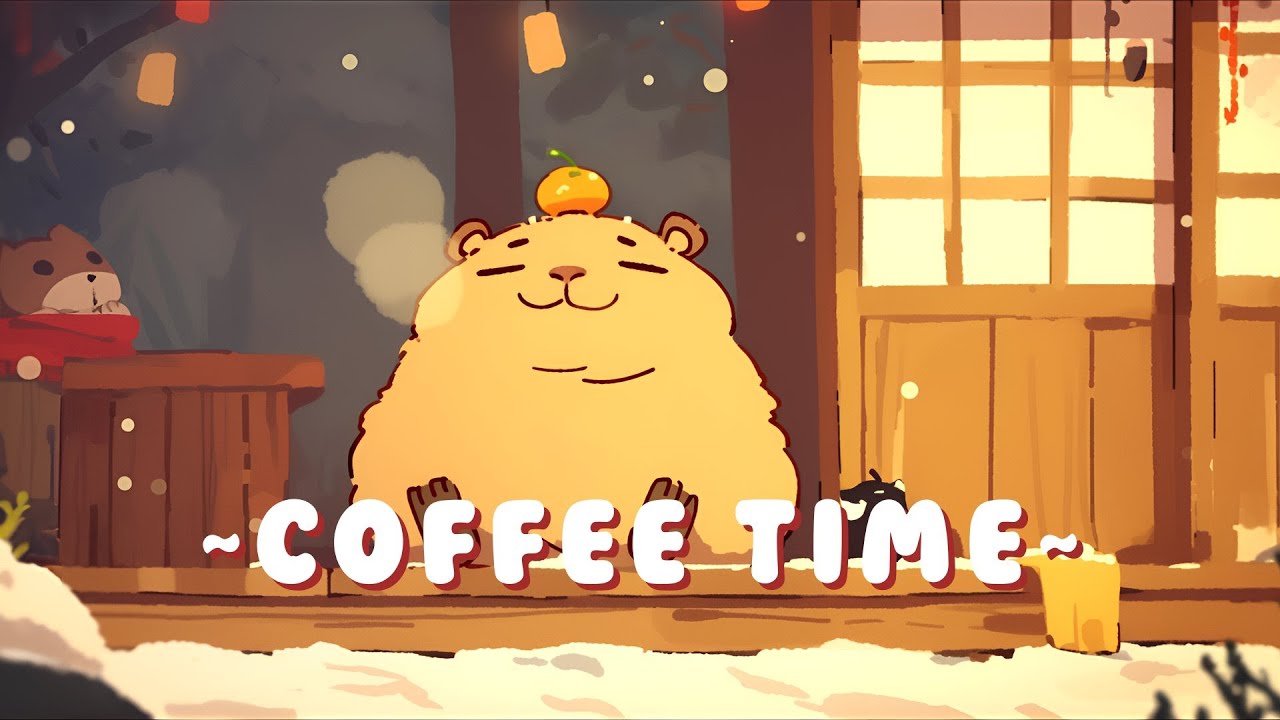Capybara Lofi Music Station - Chill Beats to Help You Relax ~ Warm Feelings ~ 🌸 ☕