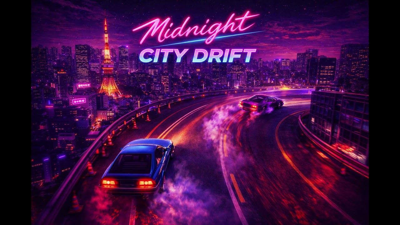 Midnight City Drift 🌃 | Chill Retro Wave Night Drive