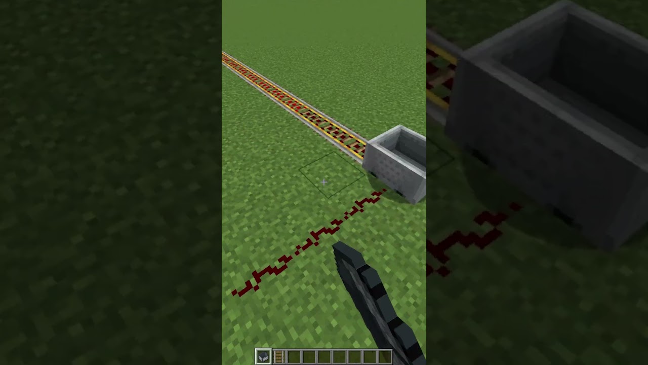 Fastest Railway Minecart Glitch 💀 #meme #shorts #minecraft