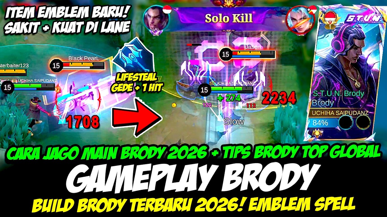 CARA JAGO MAIN BRODY 2026❗TIPS BRODY SAKIT + KUAT DI LANE❗BUILD BRODY TERBARU 2026❗BRODY STUN SKIN