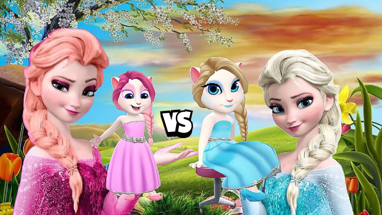 Elsa Blue VS Elsa Pink | Frozen Queens in a Glam Battle!